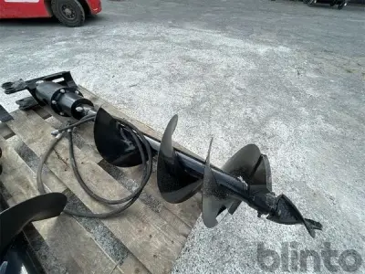 Hydraulischer Erdbohrer für Minibagger 1–2 Tonnen – Ø 300 mm – kavel bij Blinto, Emmerich