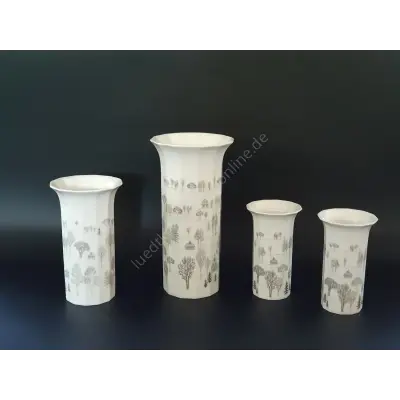 4 Vasen Rosenthal 15,19 und 26cm – kavel bij Luedtke Versteigerungen, Berlin