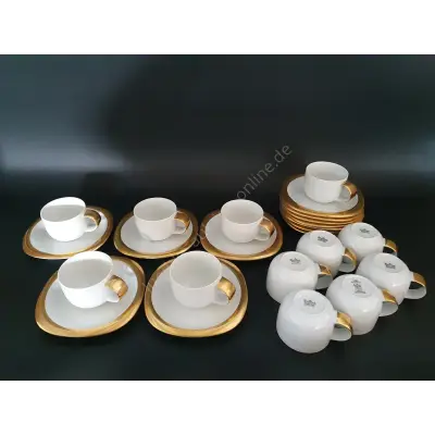 12x Rosenthal Suomi Tee Tasse mit Teller Goldrand – kavel bij Luedtke Versteigerungen, Berlin