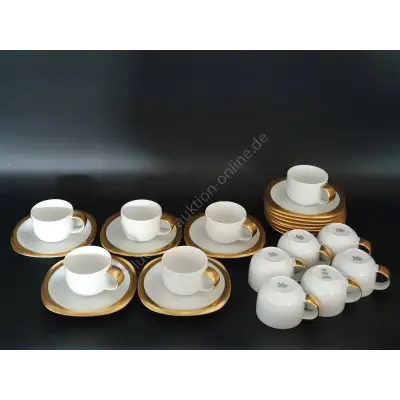 12x Rosenthal Suomi Kaffee Tasse mit Teller Goldrand – kavel bij Luedtke Versteigerungen, Berlin