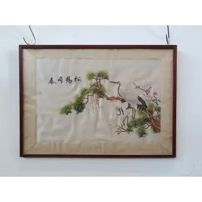 Seidenbild ca. 45 x 63cm – kavel bij Luedtke Versteigerungen, Berlin