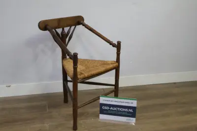 Antieke Hollandse Hoekstoel – kavel bij GSD Auctions, Zoeterwoude