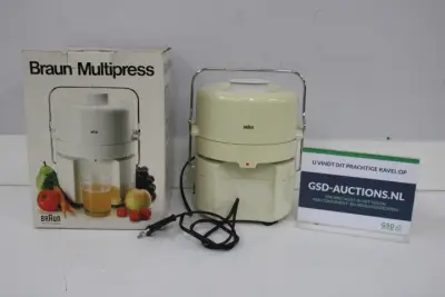 Braun Multipress sapcentrifuge – kavel bij GSD Auctions, Zoeterwoude
