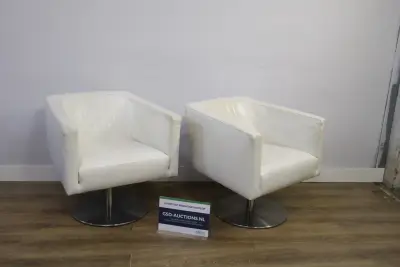 Set van 2 Lederen draaifauteuils - Crack by Machalke – kavel bij GSD Auctions, Zoeterwoude