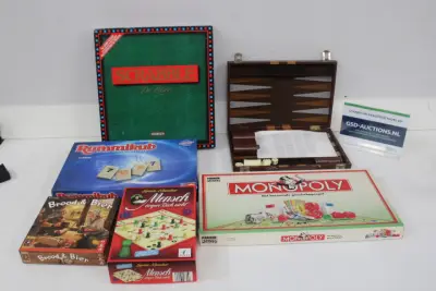 Bordspellen met Scrabble, Monopoly, Rummikub – kavel bij GSD Auctions, Zoeterwoude