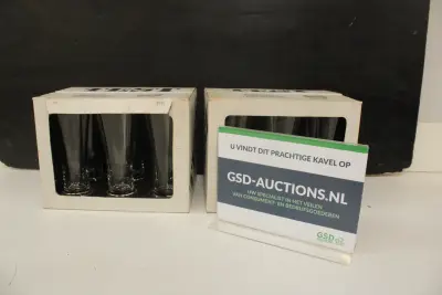 2 Sets van 6 Ikea glazen – kavel bij GSD Auctions, Zoeterwoude