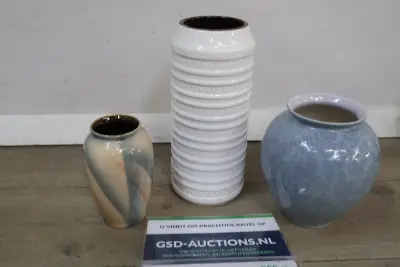 Set van 3 W-Germany Vazen – kavel bij GSD Auctions, Zoeterwoude