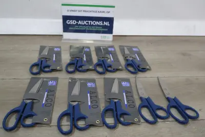 9x Alco huishoudscharen blauw 21 cm – kavel bij GSD Auctions, Zoeterwoude