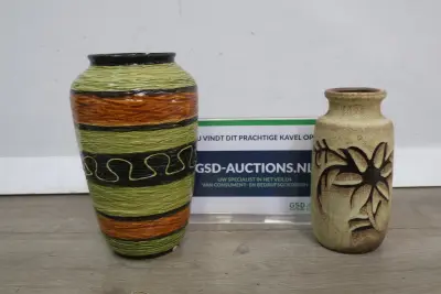 Set van 2 W-Germany vazen – kavel bij GSD Auctions, Zoeterwoude