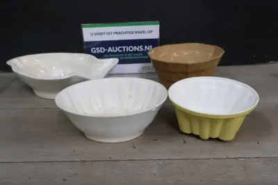 Set van 4 vintage puddingvormen – kavel bij GSD Auctions, Zoeterwoude
