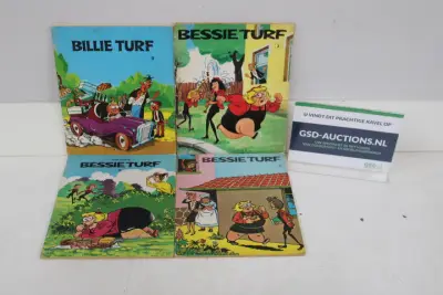Vier Bessie Turf en Billie Turf stripboeken – kavel bij GSD Auctions, Zoeterwoude