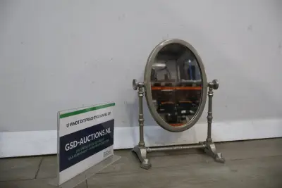 Tafelspiegel met metalen frame – kavel bij GSD Auctions, Zoeterwoude