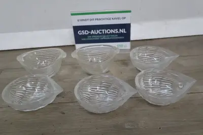 Set van zes glazen kommen – kavel bij GSD Auctions, Zoeterwoude
