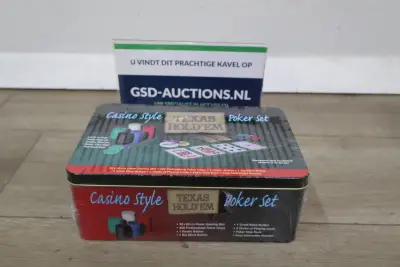 Casino Style Texas Hold'em Poker Set – kavel bij GSD Auctions, Zoeterwoude