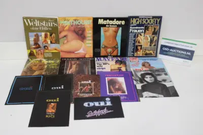 Verzameling erotische tijdschriften en 'oui' datebooks – kavel bij GSD Auctions, Zoeterwoude