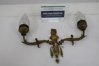 Antieke messing wandlamp – kavel bij GSD Auctions, Zoeterwoude