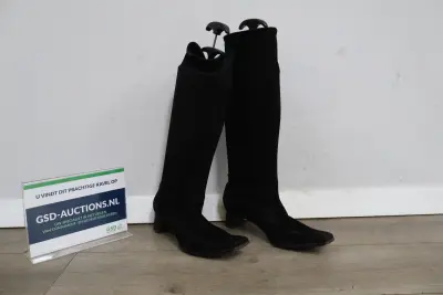 Zwarte suède dames laarzen - maat 6 – kavel bij GSD Auctions, Zoeterwoude