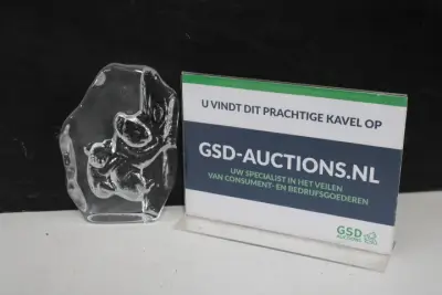 Abstract glazen beeld – kavel bij GSD Auctions, Zoeterwoude