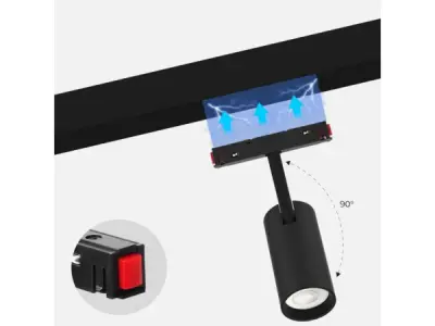20x LED Spot voor Magnetische Rail – 10W – 4000K – Bery-10 – kavel bij XL Auctions