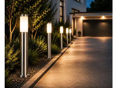 8x Tuinsokkellamp voor Buiten – E27 – 800mm – DEFNE-5 – kavel bij XL Auctions