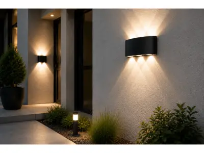 10x LED Buitenwandlamp – 6W – 4200K – Zwart – PROTON-6 – kavel bij XL Auctions