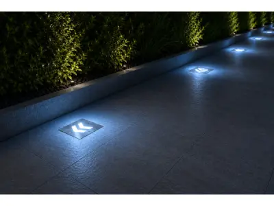 6x LED Trapverlichting 3W – Blauw – IP54 – ONIKS – kavel bij XL Auctions