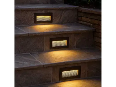 6x LED Trapverlichting – 6W – 3000K – Rechthoekig – LY05 – kavel bij XL Auctions