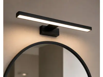 2x LED Spiegel-/Schilderijlamp 8W – Zwart – LEYLEK-8 – kavel bij XL Auctions