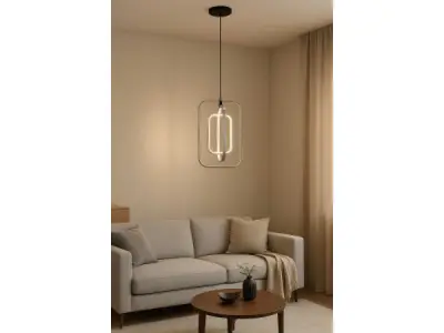 LED Hanglamp – 45W – Chroom – In Hoogte Verstelbaar – 5835/3 – kavel bij XL Auctions