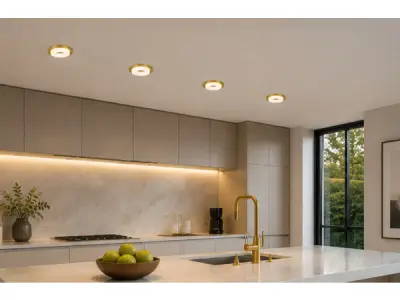 25x Downlight Houder – GU10 – Goud – Ø70mm – IP20 – KADIFE – kavel bij XL Auctions