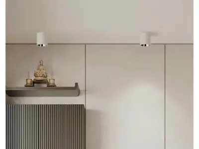 10x Downlight Houder – Cilindrisch – Wit/Bruin – kavel bij XL Auctions