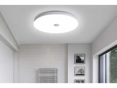 4x LED Plafondlamp met Sensor – Rond – 20W – 6500K Koud Wit – kavel bij XL Auctions