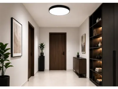 4x LED Plafondlamp 40W – 3CCT – Zwart – HAZEL-40 3CCT – kavel bij XL Auctions