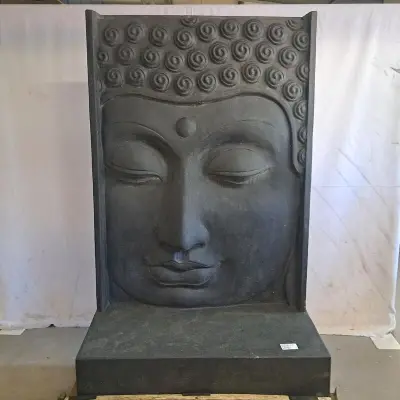 Fontein, Buddha, Donkergrijs / Antraciet – kavel bij Onlineveilingmeester, Groningen