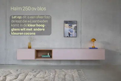 TV-meubel, incl. 2 Cocons, RAAT, Halm 250 OV, Hoogglans wit – kavel bij Onlineveilingmeester, Groningen