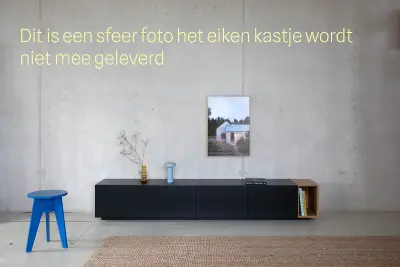TV-meubel incl. lowboard-onderstel, RAAT, Loef 220, Zwart – kavel bij Onlineveilingmeester, Groningen