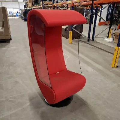 Swivel loungestoel, EvaVaara Design, Rood – kavel bij Onlineveilingmeester, Groningen