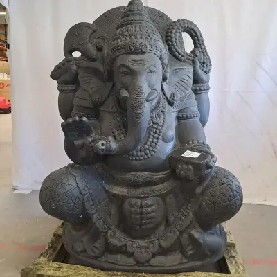 Beeld, Ganesha, Donkergrijs / Antraciet – kavel bij Onlineveilingmeester, Groningen