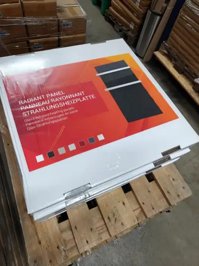 2x Infrarood paneel spiegel 60 x 60 cm, Ecosun, Type GS, Spiegel, 2025 – kavel bij Onlineveilingmeester, Groningen