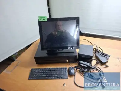 PC-System aus ehemaligem Kassenarbeitsplatz AURES Yuno Base151 Black II S/N TWJSNI391050 – kavel bij Proventura, Göttingen