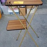 Vintage inklapbare diaprojectortafel '70 met formica blad – kavel bij BOPA Auctions, Aarsele