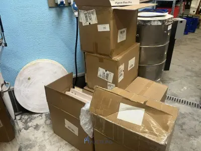 Plm 65 verpakkingen duivenpinnen UBELLIA – kavel bij VH Auctions