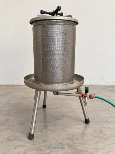 Inox hydropers / fruitpers op waterdruk BMS – kavel bij VH Auctions