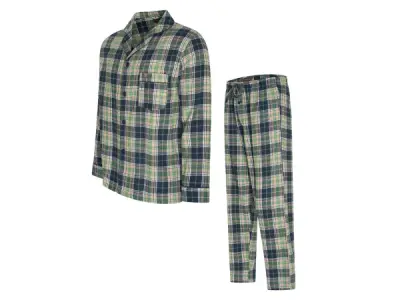 Cappuccino Italia Alba Pyjama Groen Geruit - M – kavel bij XL Auctions