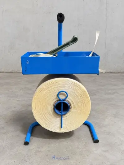 Omsnoeringsset RAJAPACK voor textielband – haspel, bandspanner en rol band – kavel bij VH Auctions