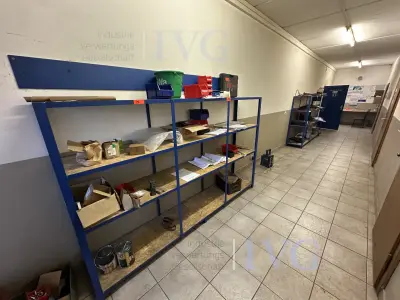 3 lfdm. Stahl-Lagerregal – kavel bij IVG, Bautzen