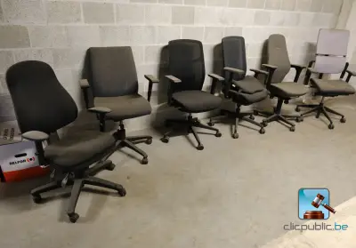 Veel bureaustoelen – kavel bij Clicpublic