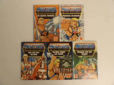 Verzameling "Masters of the Universe" leesboekjes (1985) – kavel bij De Kringwinkel, Leopoldsburg