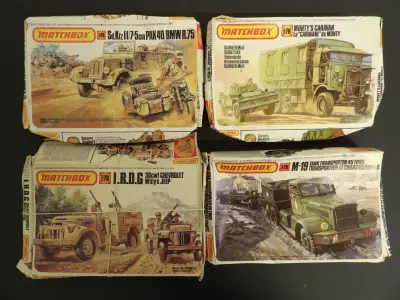 Verzameling Matchbox modelbouwsets (schaal 1:76) – kavel bij De Kringwinkel, Leopoldsburg