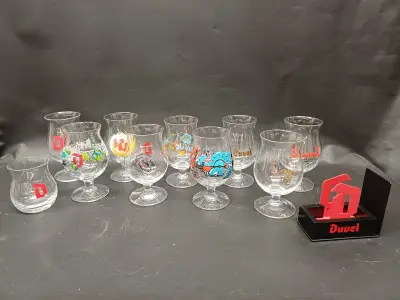 Lot Duvel glazen – kavel bij De Kringwinkel, Ninove